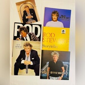 Vintage Rod Stewart Collection memorabilia concert tour books 5 Books 125 pages